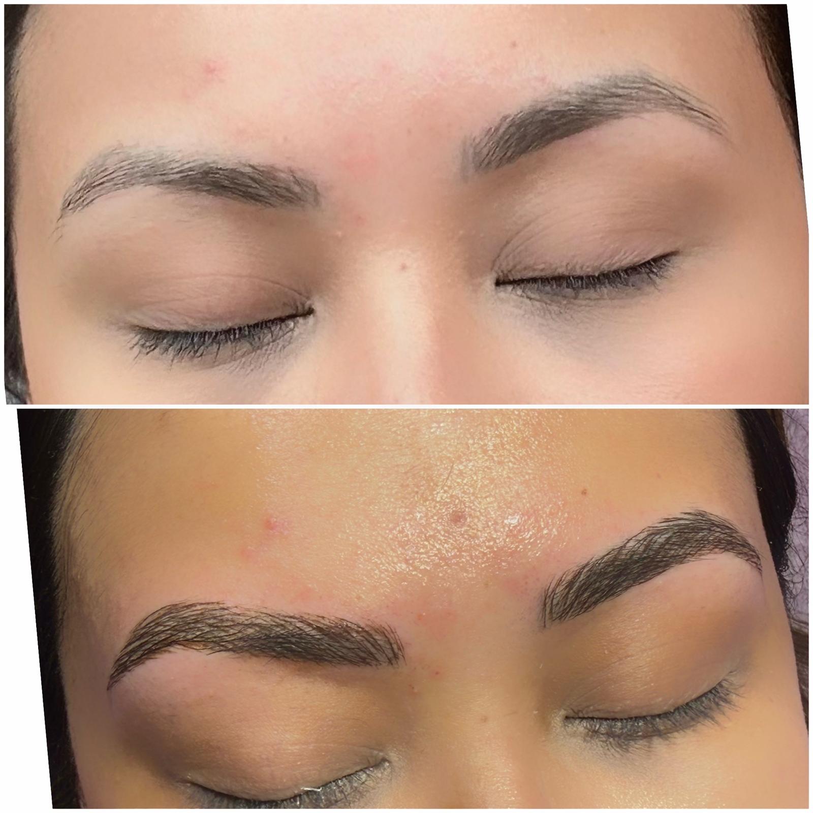 Microblading before and after