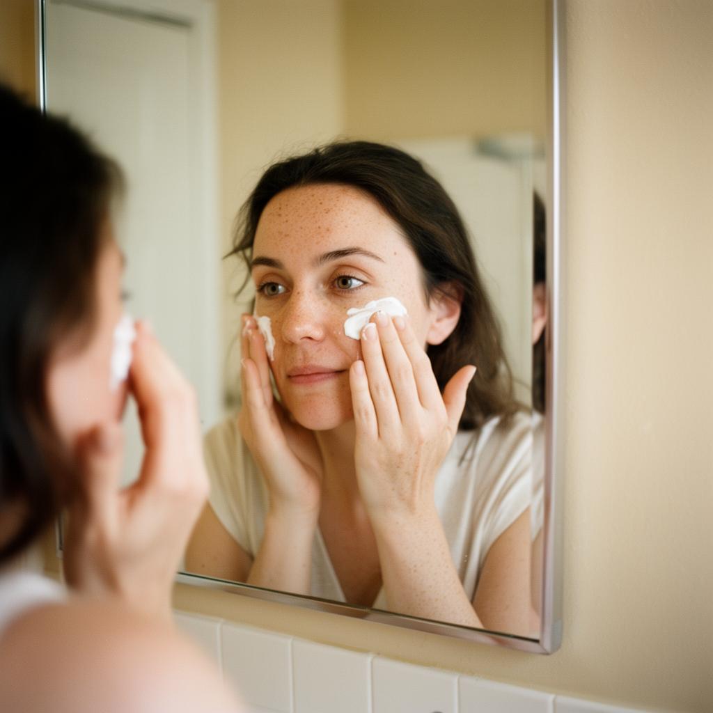 Relaxing facial treatment